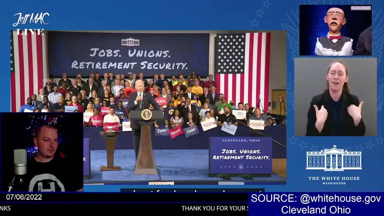 LIVE: Biden on Historic American Rescue Plan Pension Relief | Cleveland Ohio | USA |