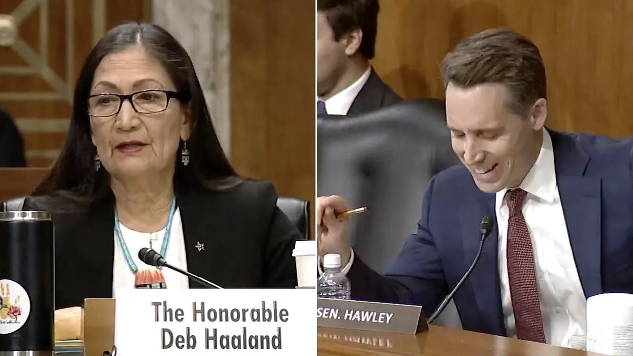 Haaland's Statement that there are “TOO MANY” Jobs Leaves Sen. Hawley Stunned