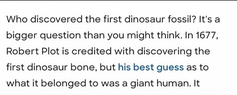Dinosaurs Never Existed + additional Link Below