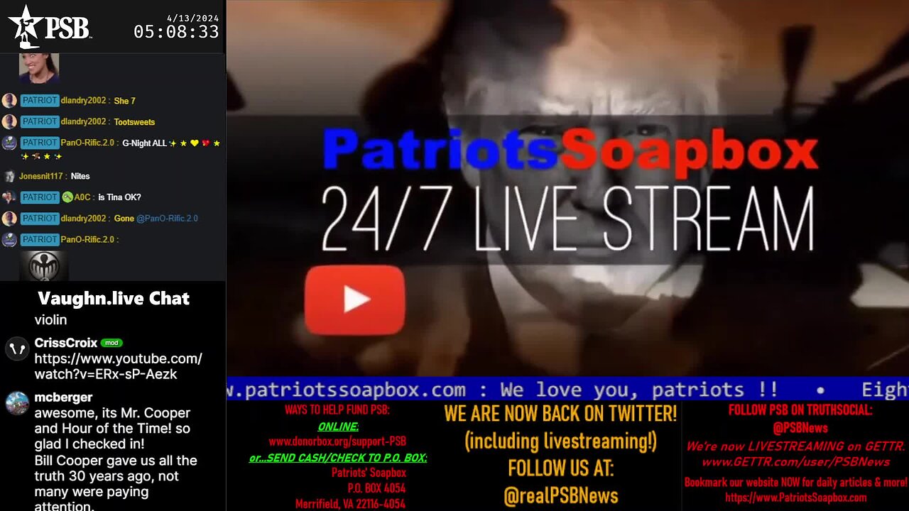 2024-04-13 05:00 EDT - Patriots Rising: with Q Trooper & Majjik