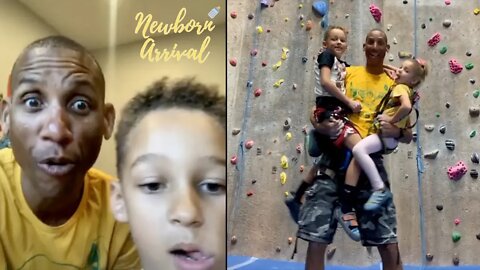 Reggie Miller Helps Son Ryker Figure It Out During Daddy Duty!
