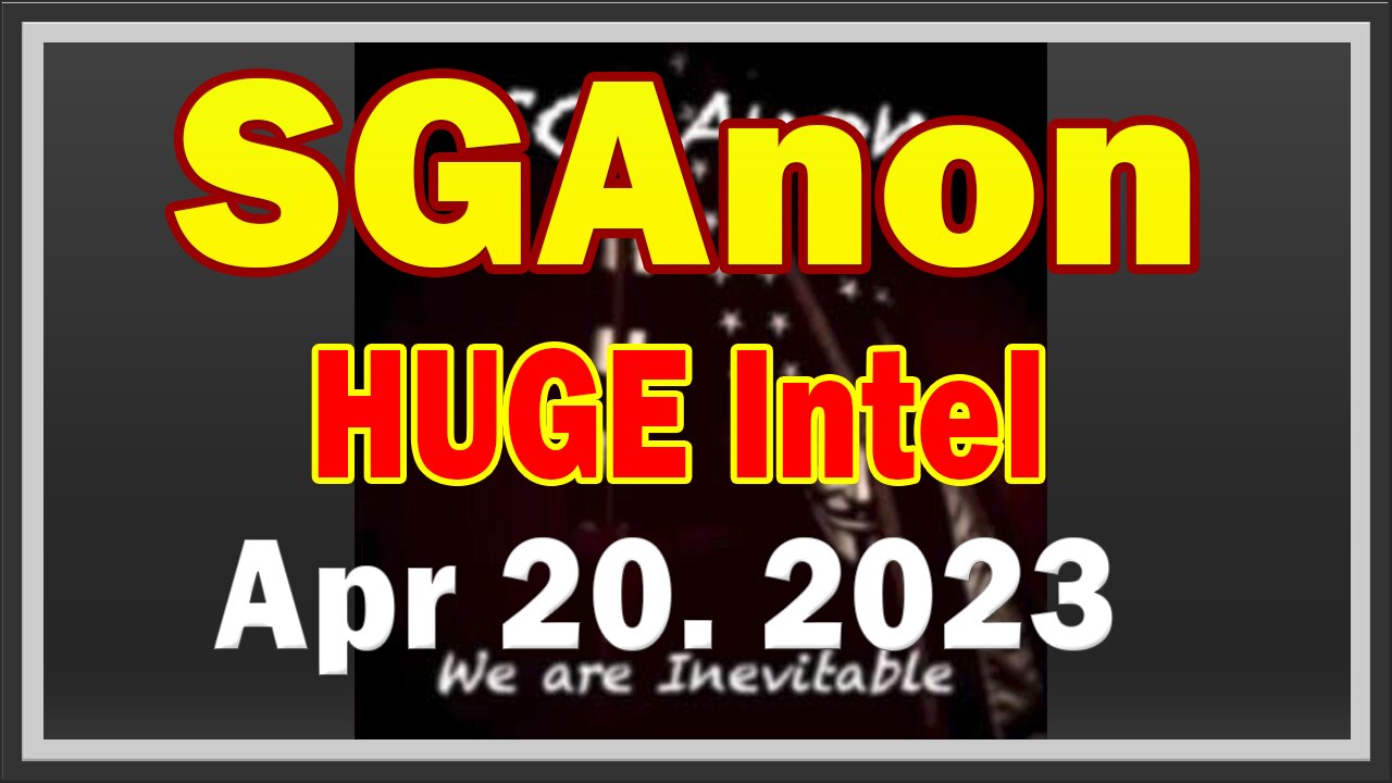 SG Anon HUGE Intel: "Something Big Is Happening"