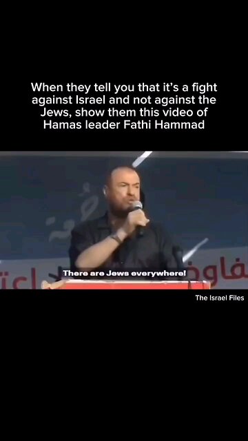 One of the Palestinian Hamas leaders: It's not about Israel - We will kill ALL JEWS everywhere!