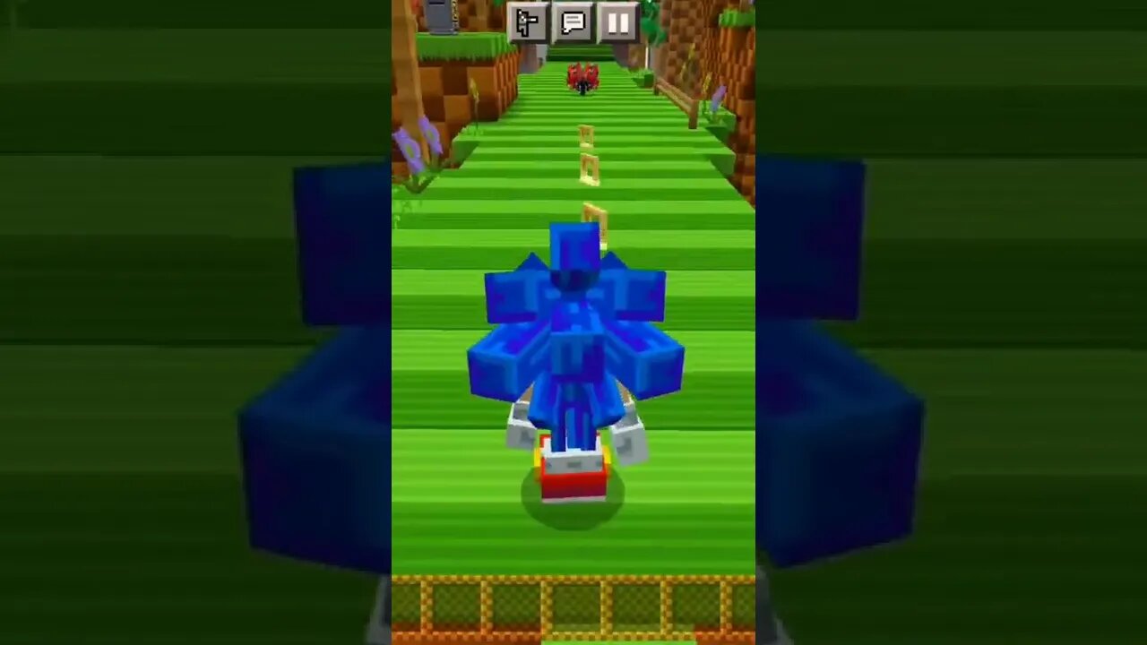 SONIC NO MINECRAFT 😱😱😱#viral #gaming #youtubeshorts #fypシ #minecraftmemes