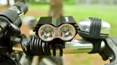 SecurityIng Waterproof 1200 Lumens LED Bicycle Light in 4k UHD