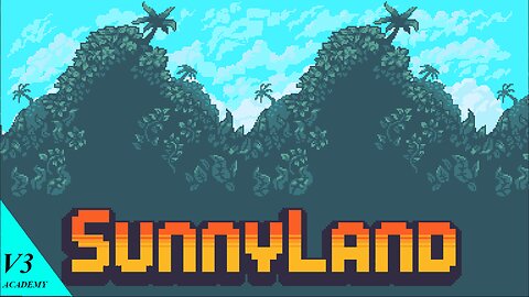 Godot 4.2 SUNNYLAND 2D Platform Replica(Parallax_Background)