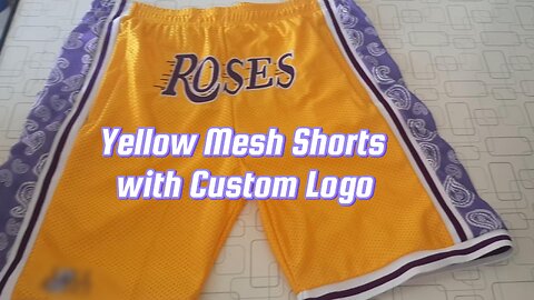 🎥 💛 Personalized Yellow Mesh Shorts – Style Meets Comfort! 🎥