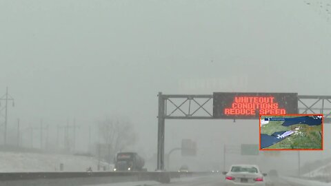 First lake effect snowstorm of the season grips Buffalo