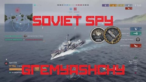 Soviet Spy (Gremyashchy Gameplay Review in World of Warships Legends)