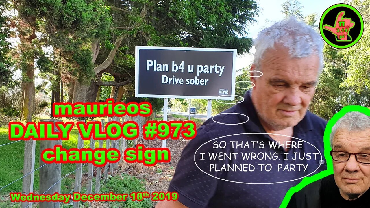 maurieos DAILY VLOG #973 change sign