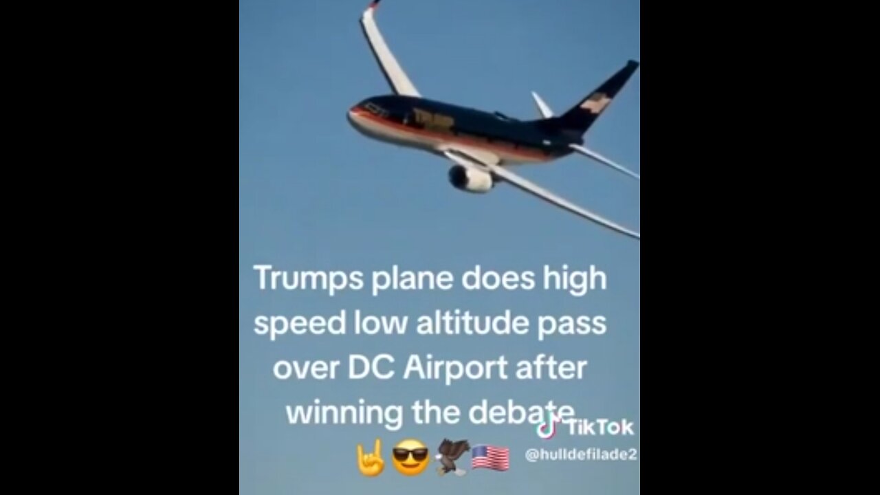 Trump Force 1 - DC Airport - High Speed Tower Buzz. Twice. (After June Debate w/ Pedo-Joe.