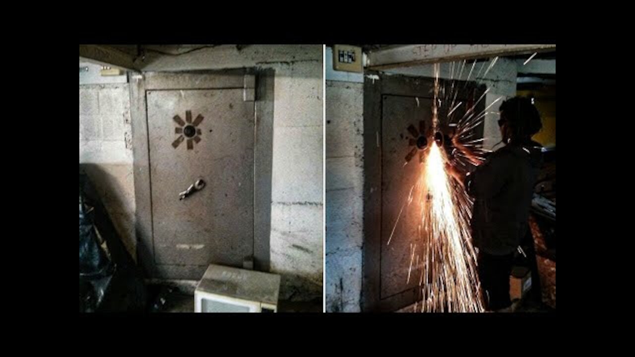 Guys Trying To Open A Locked Safe In A Former Gang House Finally Get The Break They Need