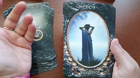 Flipthrough of Dark Goddess Oracle Cards by Barbara Meiklejohn-Free and Flavia Kate Peters