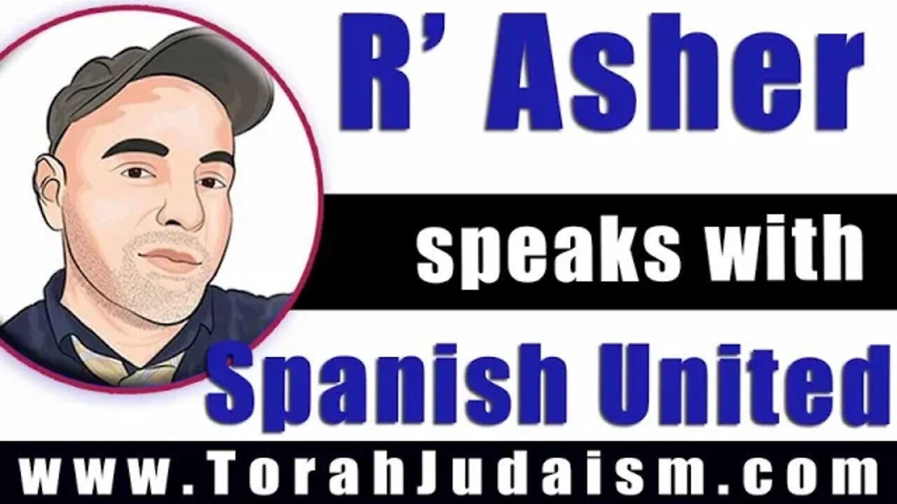 R' Asher speaks with Spanish United