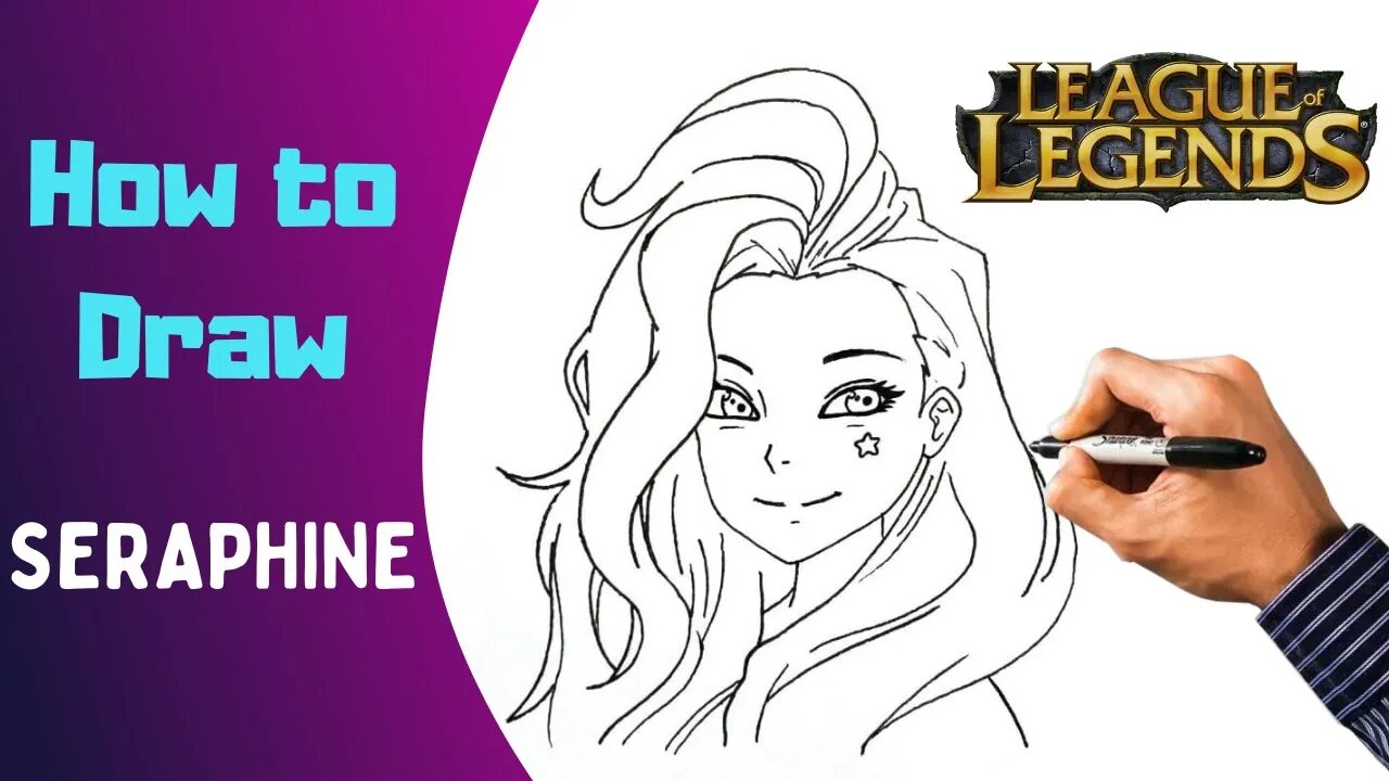 Como Desenhar a SERAPHINE do League of Legends