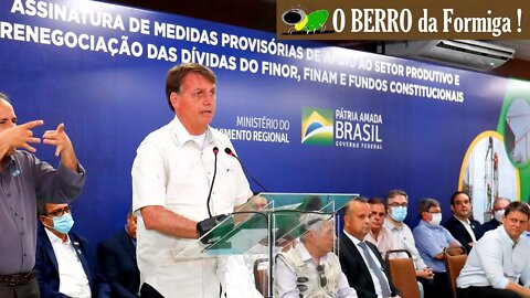Bolsonaro lasca o STF sobre armas e Vacina obrigatória e assina + MPs p/ salvar empresas