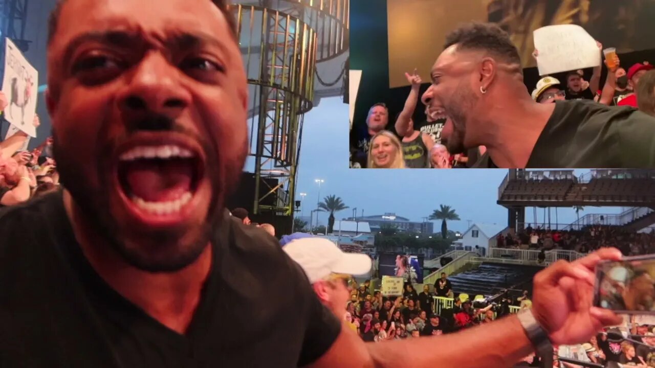 We had front row seats to AEW Dynamite (Got on TV)