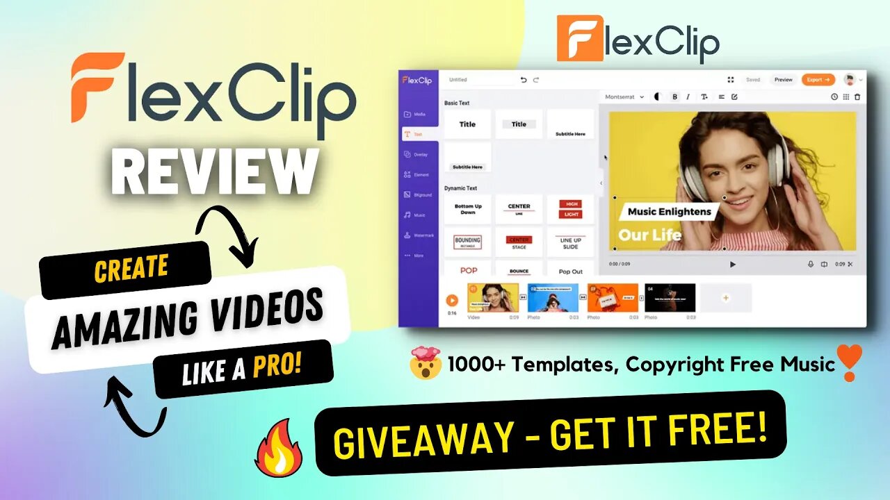 Flexclip Review & Giveaway [Cost $239 FREE] | Create Amazing Videos Like a Pro with Flexclip