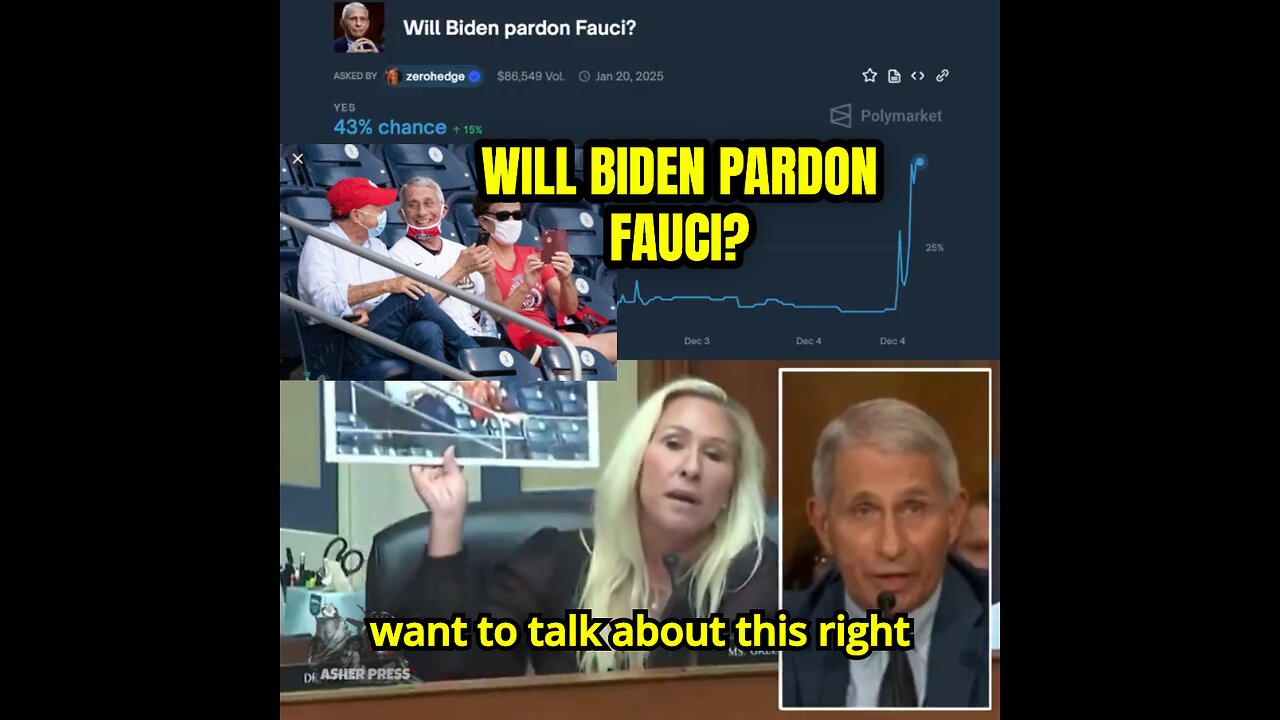 Fauci's odds of being pardoned by Biden skyrocket after Politico claims Biden considers pardon