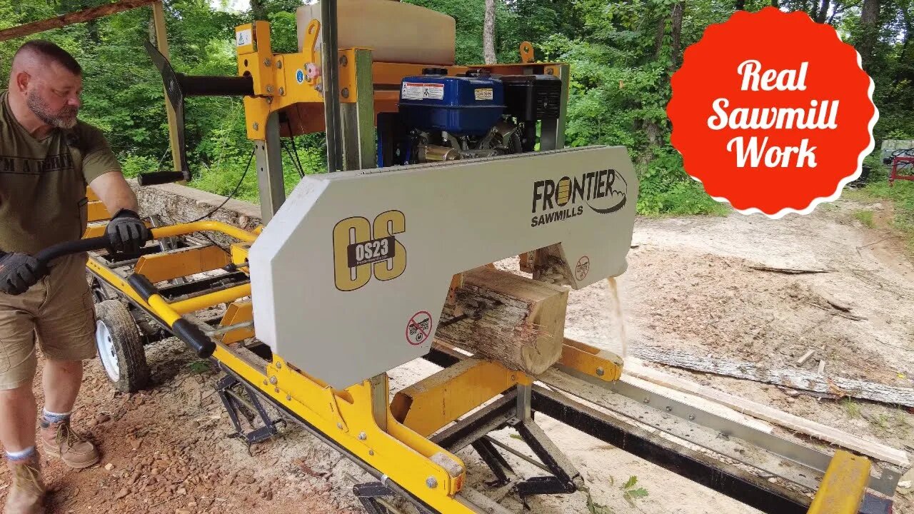 Real Portable Sawmill Video | Frontier, Woodland Mills, Wood-mizer