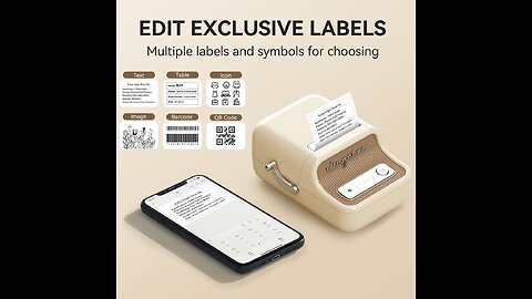 Mini Portable Thermal Printer Self-adhesive Label Printer