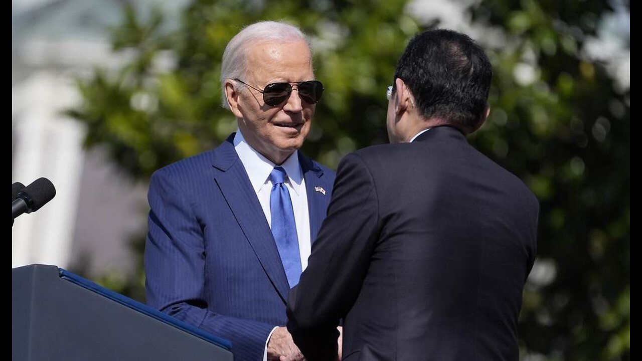 What's Going on Here: Biden Handlers Don't Let Press Into Trilateral Meeting Until After He Speaks