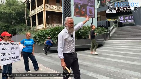 Prophetic Declaration Outside the AHPRA Office in Brisbane - 26 May 2023