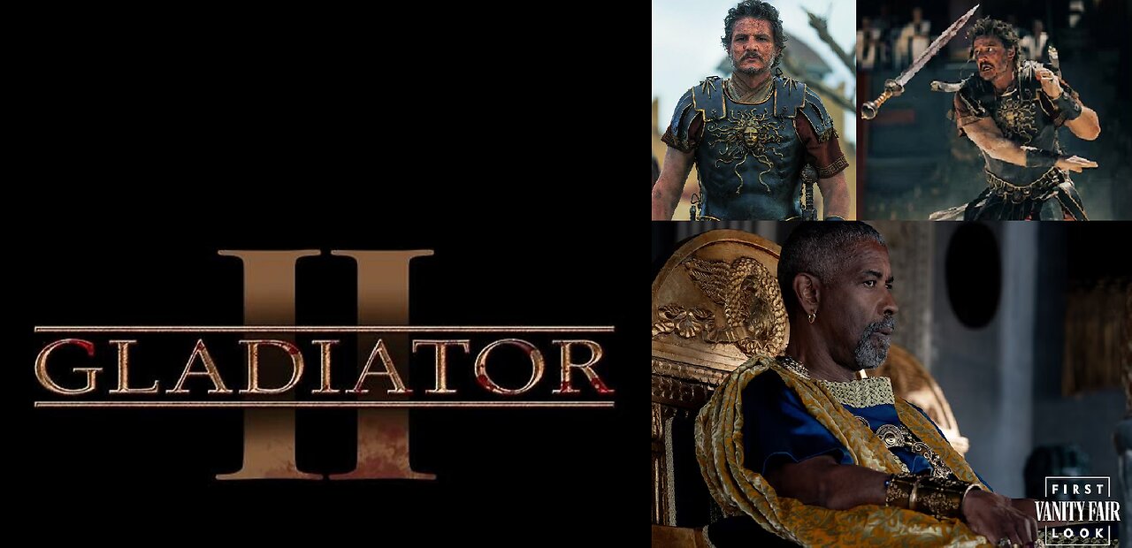 Pedro Pascal in Gladiator 2 1st-Look w/ Denzel Washington as Black Caesar aka We Wuz Caesars & Shiet