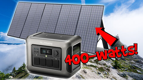 Allpowers R1500 Portable Home Backup Power Station - 400 WATT Solar Panel!