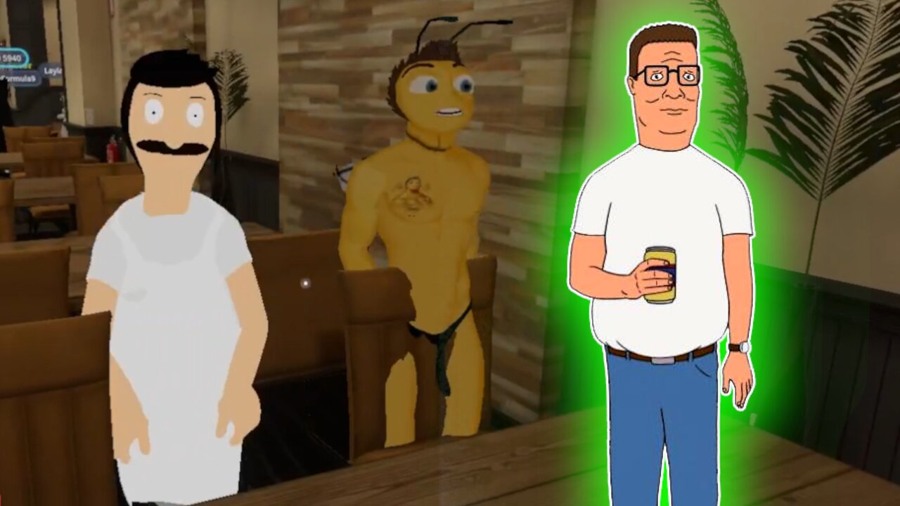 Hank Hill Voice Trolling In VRChat w/ Bob Belcher!