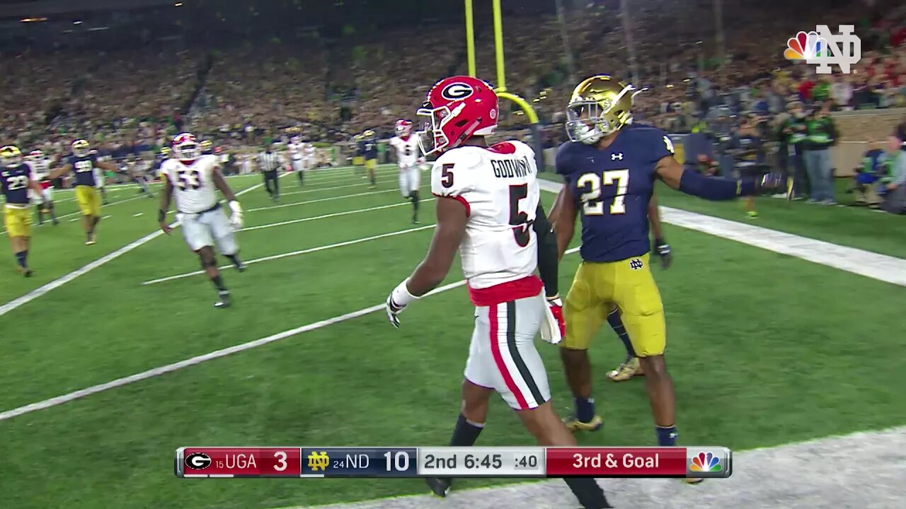 Notre Dame Football vs. UGA Highlights