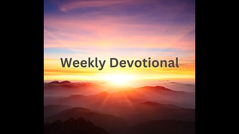 Devotional: November 28, 2024