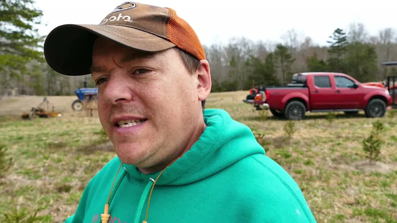 Spreading Lime & Fertilizer - Growing Christmas Trees