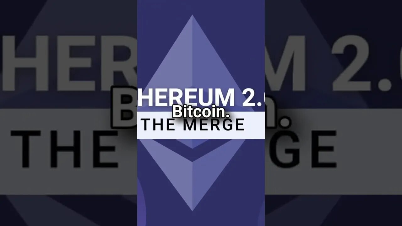 Ethereum Could Flip Bitcoin With The Merge #Shorts