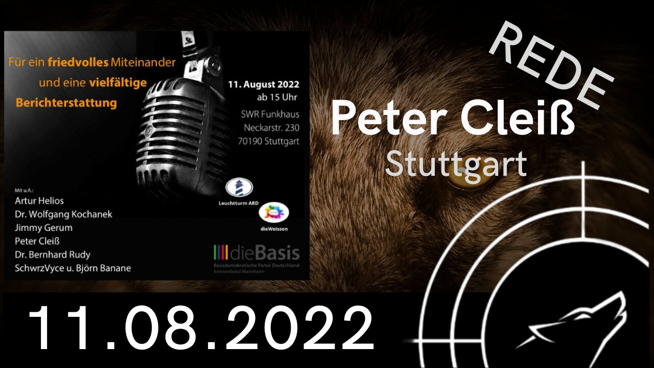 Stuttgart I Rede von Peter Cleiß am 11.08.2022