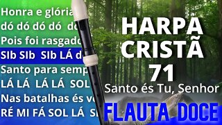 Harpa Cristã 71 - Santo és Tu, Senhor - Cifra melódica