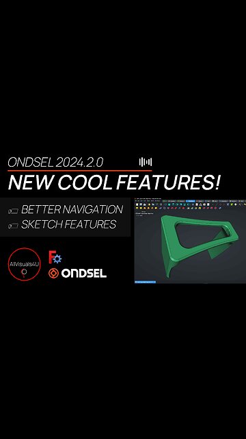 ⚠ Ondsel 2024.2 Is Out (FreeCAD) - Some Cool Improvements - Ondsel Tutorial | #Shorts