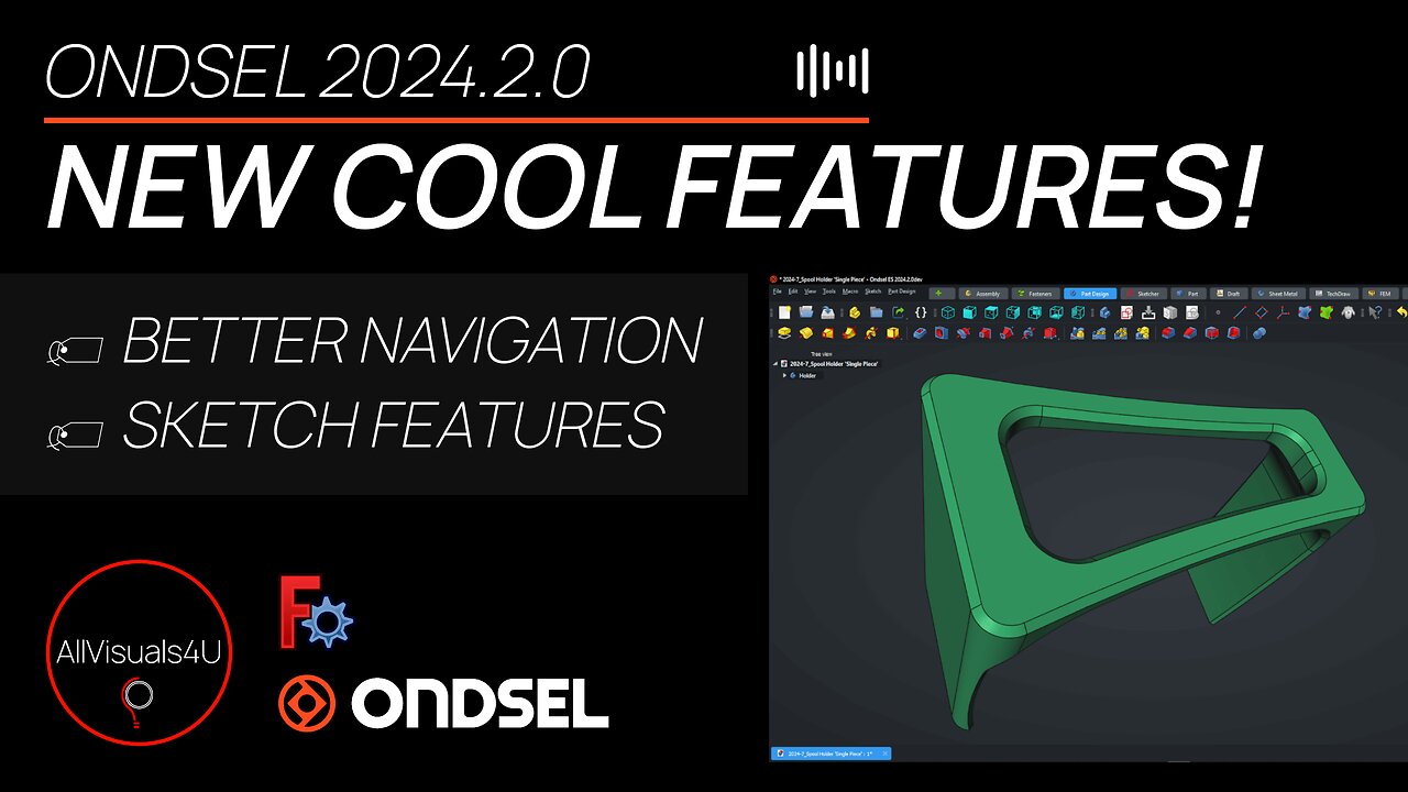 ⚠ Ondsel 2024.2 Is Out (FreeCAD) - Some Cool Improvements - Ondsel Tutorial | #Shorts