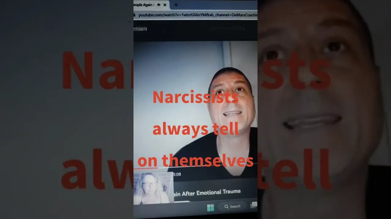 "Someone ELSE had a channel about BEING a Narcissist" @demarscoaching example "Narcissistic tells"