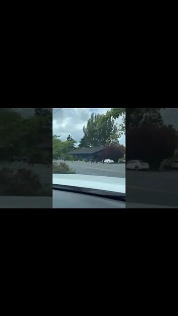 Six police officers were injured during a shootout at a bank in #Saanich #canada . #shorts