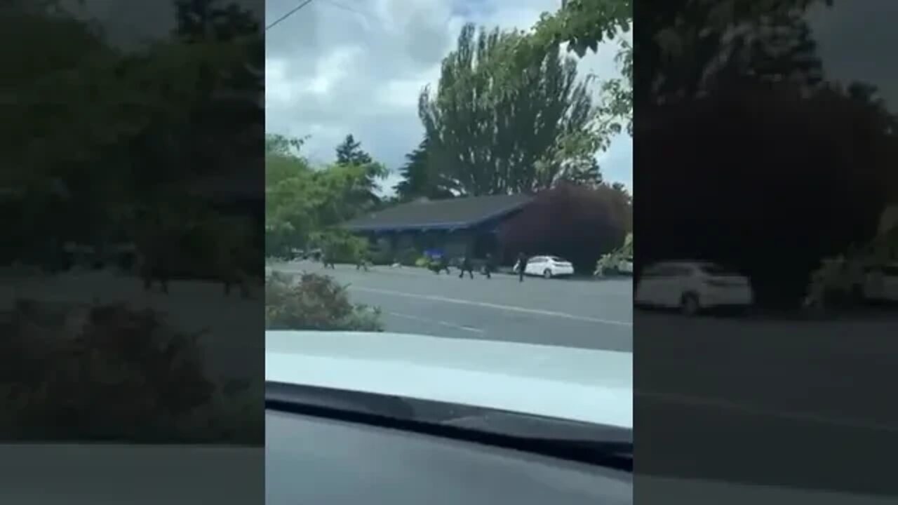 Six police officers were injured during a shootout at a bank in #Saanich #canada . #shorts