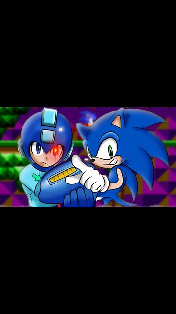 MEGAMAN virou NOVO SONIC ? | Mega man x in Sonic 2 #shorts