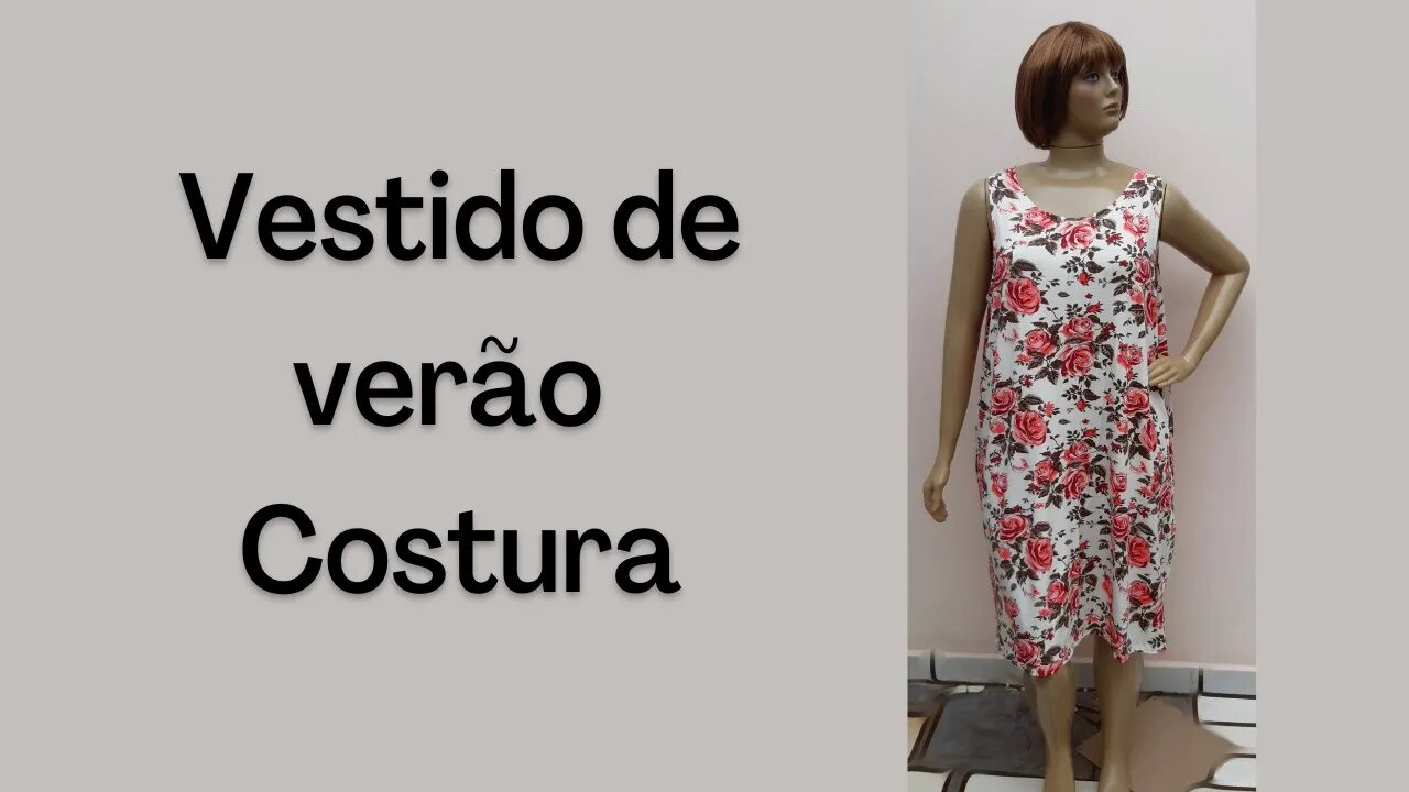 Vestido leve de verão, costura