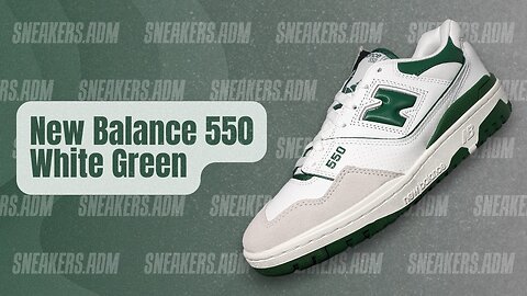 New Balance 550 White Green - BB550WT1 - @SneakersADM