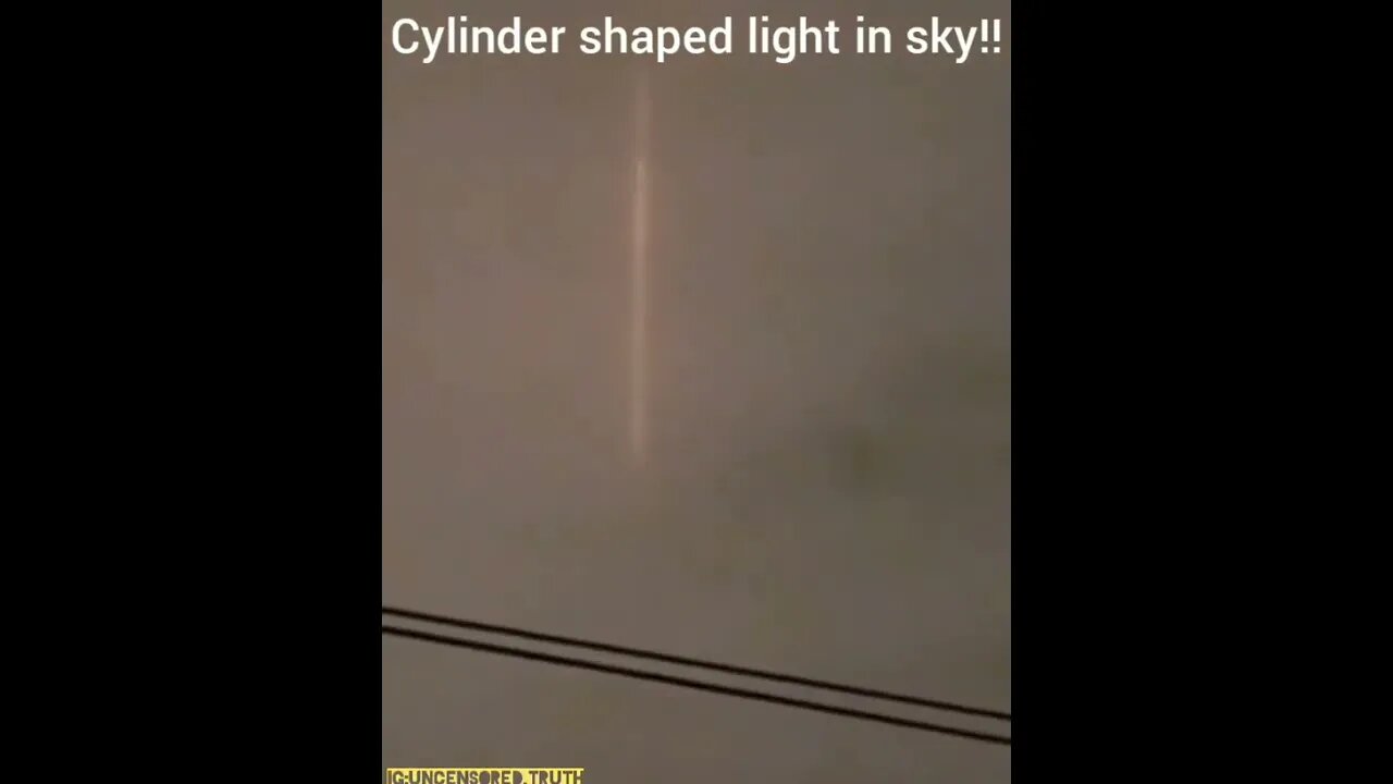 Cilinder shaped ufo