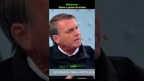 Bolsonaro: Sobre a posse de armas