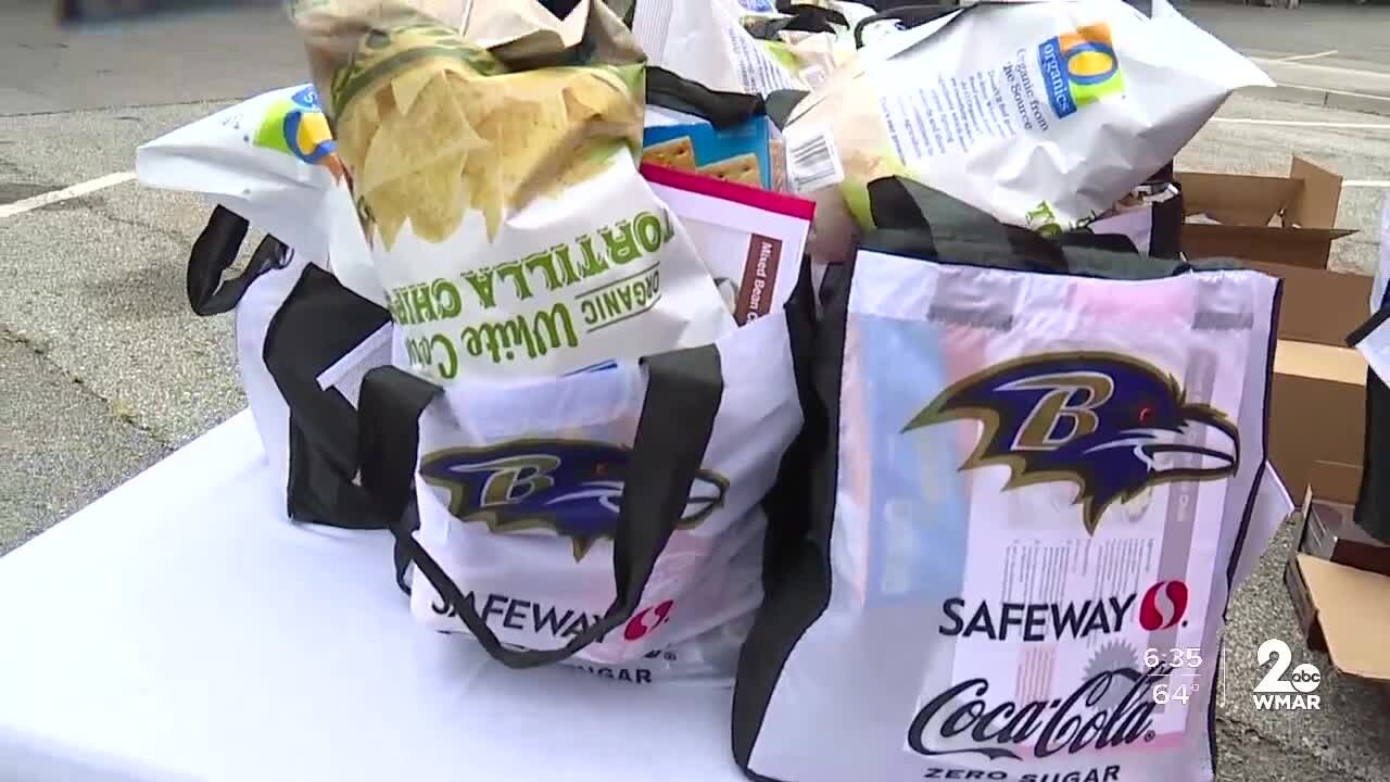 Ravens host community meal giveaway