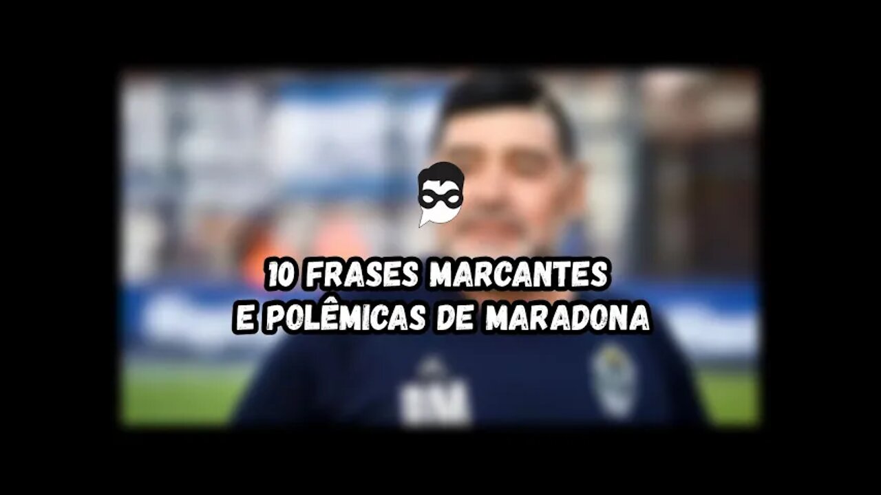 10 Frases Marcantes e Polêmicas de Maradona