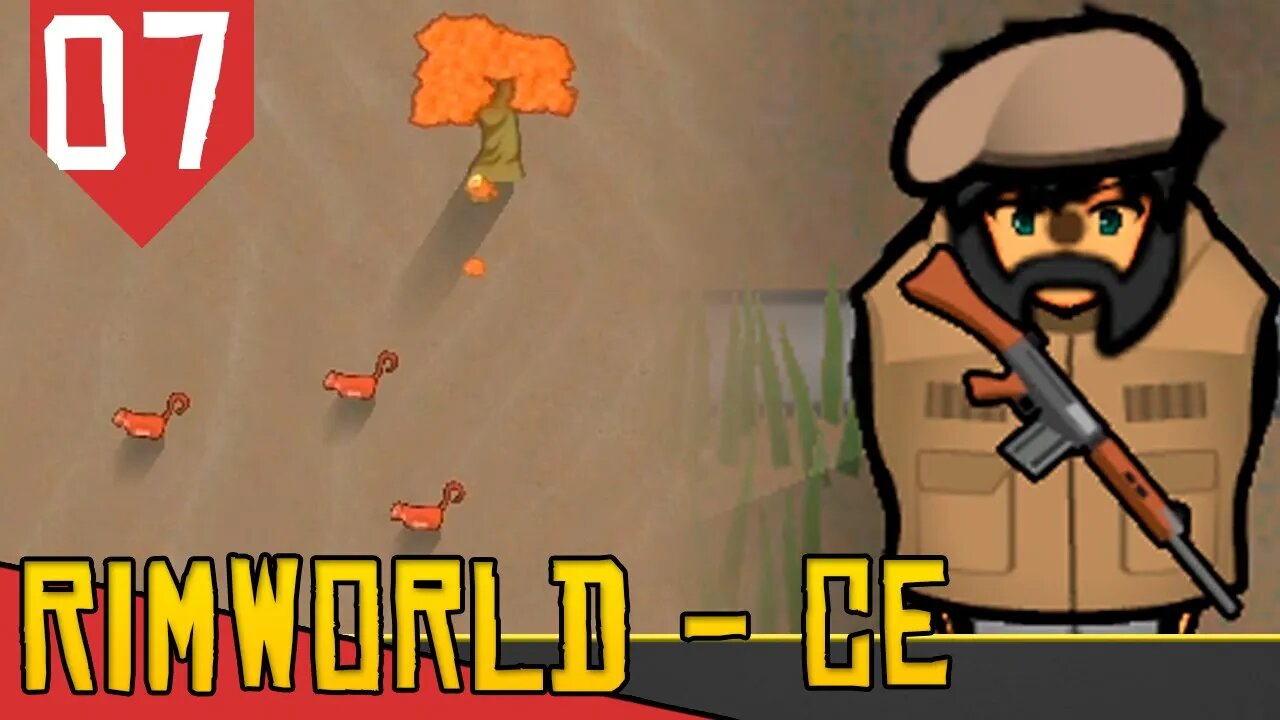 MACACOS me MORDAM - Rimworld Combat Extended #07 [Série Gameplay PT-BR]