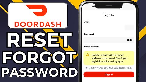 HOW TO CHANGE DOORDASH PASSWORD IF YOU FORGOT IT